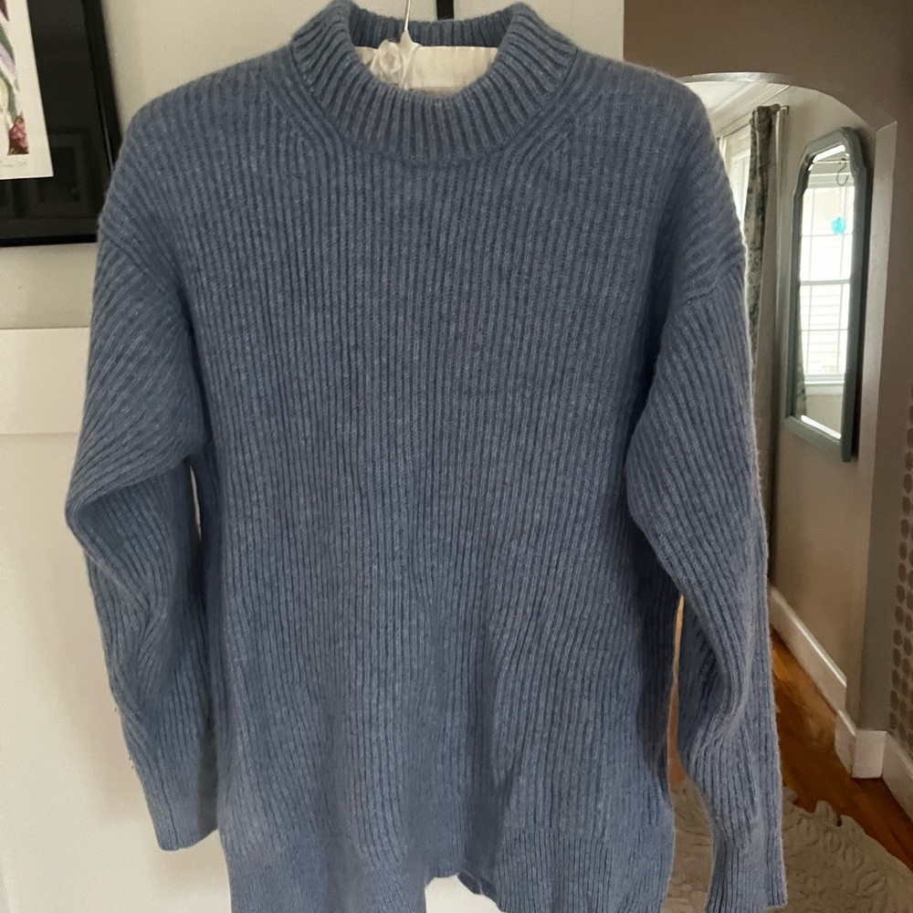 J. Crew Cashmere Blue mockneck Sweater - XS